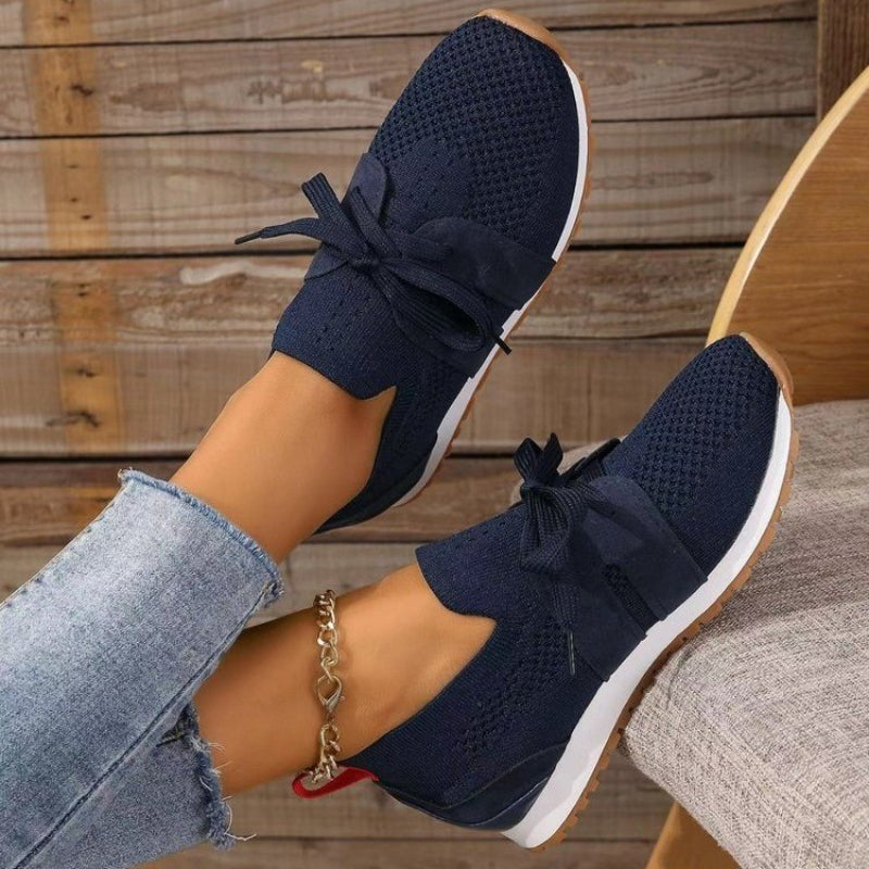 Women's comfortable slip-on sneakers with cushioned sole detail