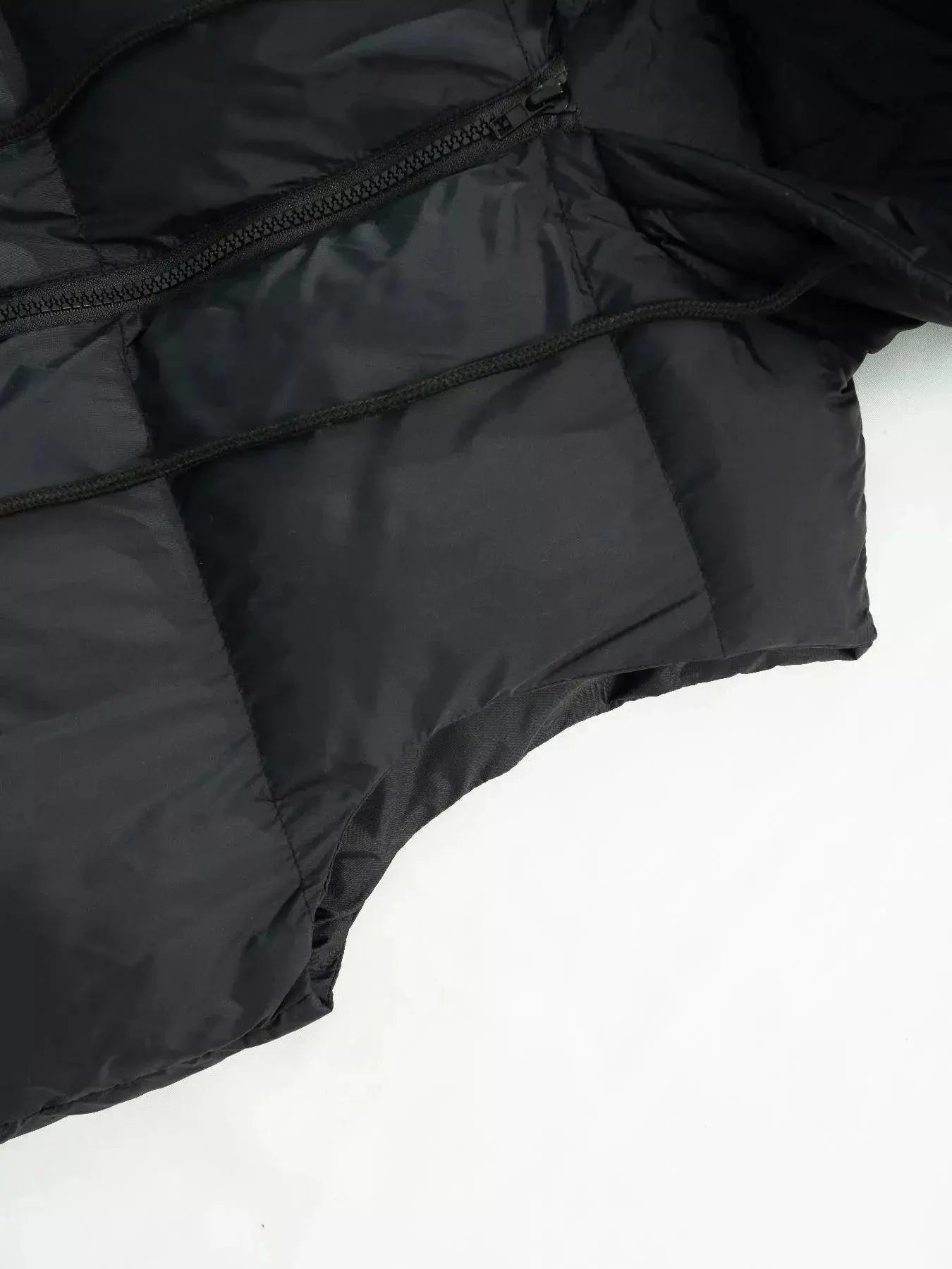 Size S Everly women's padded vest coat fit and silhouette