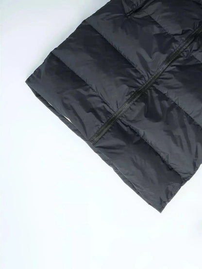 Everly padded vest coat lined interior detail