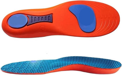 Person inserting Flexor orthopedic insoles into everyday footwear