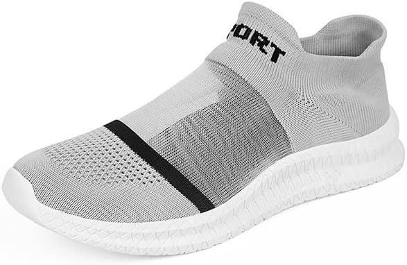 Men's casual knit slip-on sneakers styled with everyday outfit
