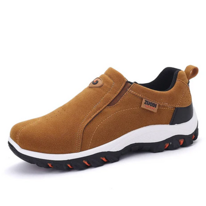 Side view of Harlan lightweight men's slip-on shoes