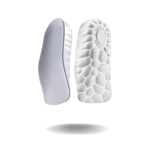 Height increase insoles suitable for everyday footwear and long wear comfort