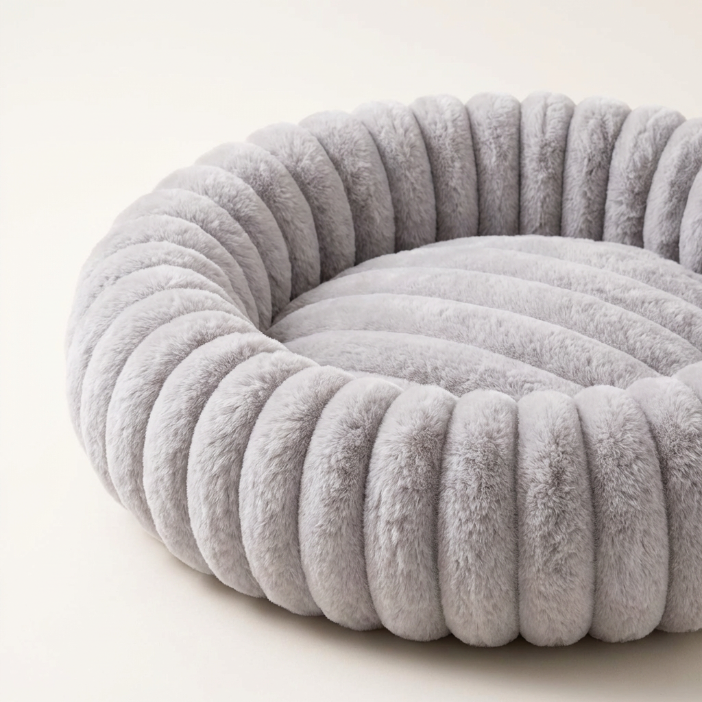 The CloudBed ''Round'' – Plush Round Calming Dog Bed