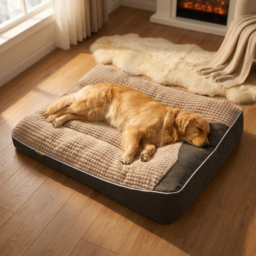 The CloudBed ''Heated'' Plush DogBed