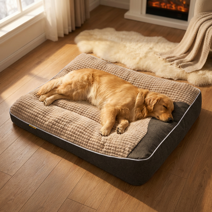 The CloudBed ''Heated'' Plush DogBed