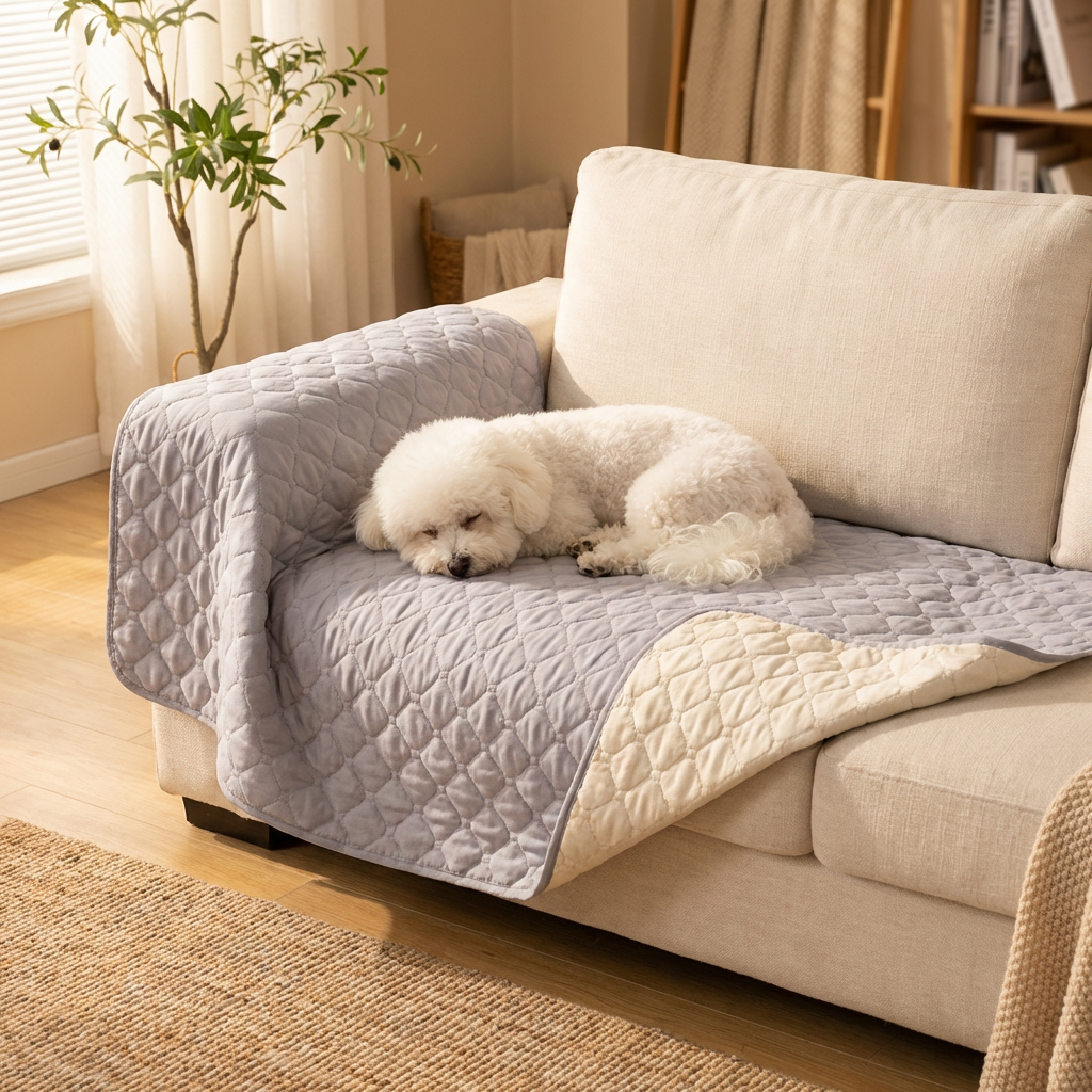 The CloudBed Waterproof Dog Blanket – Double-Sided Pet Sofa & Furniture Protector