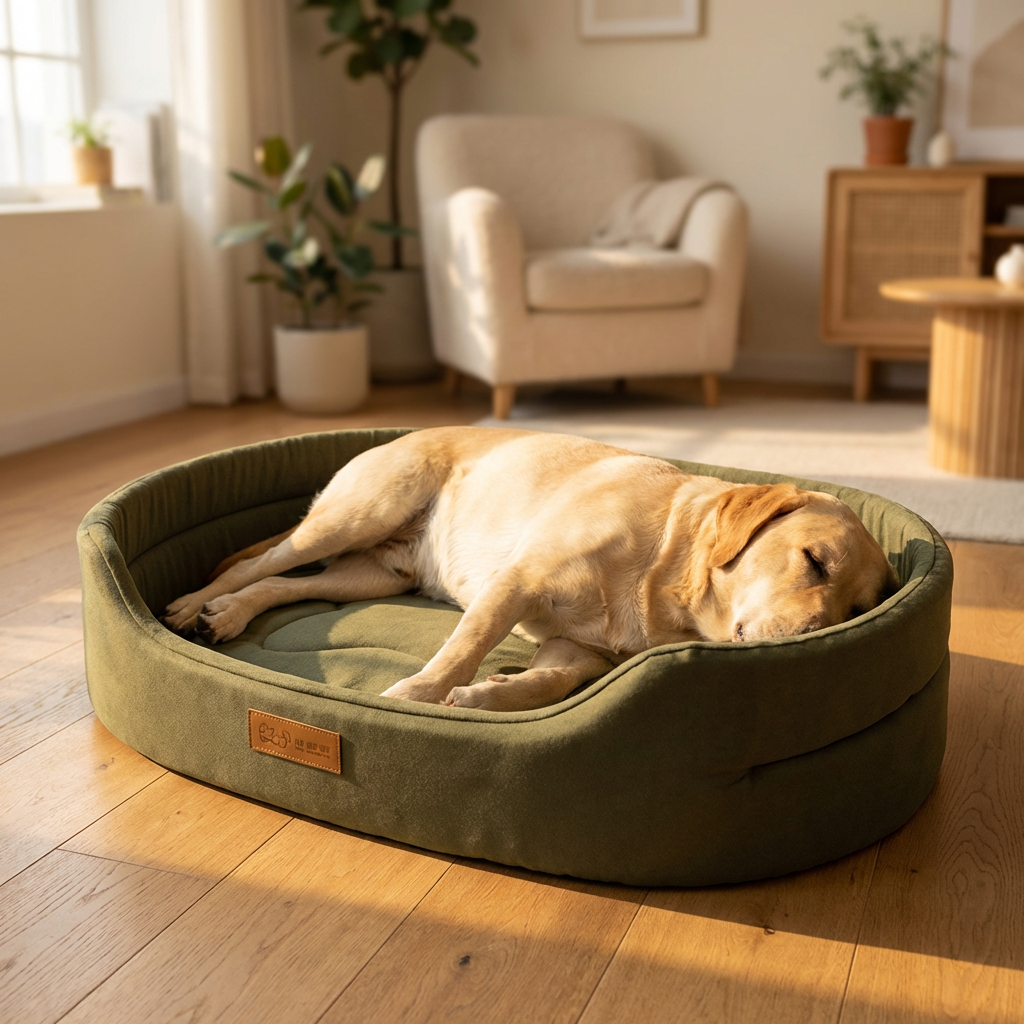 The CloudBed Waterproof Dog Bed Washable Square Pet Sofa – Large Dog Cushion Bed, Durable Puppy Kennel Mat for Indoor Use