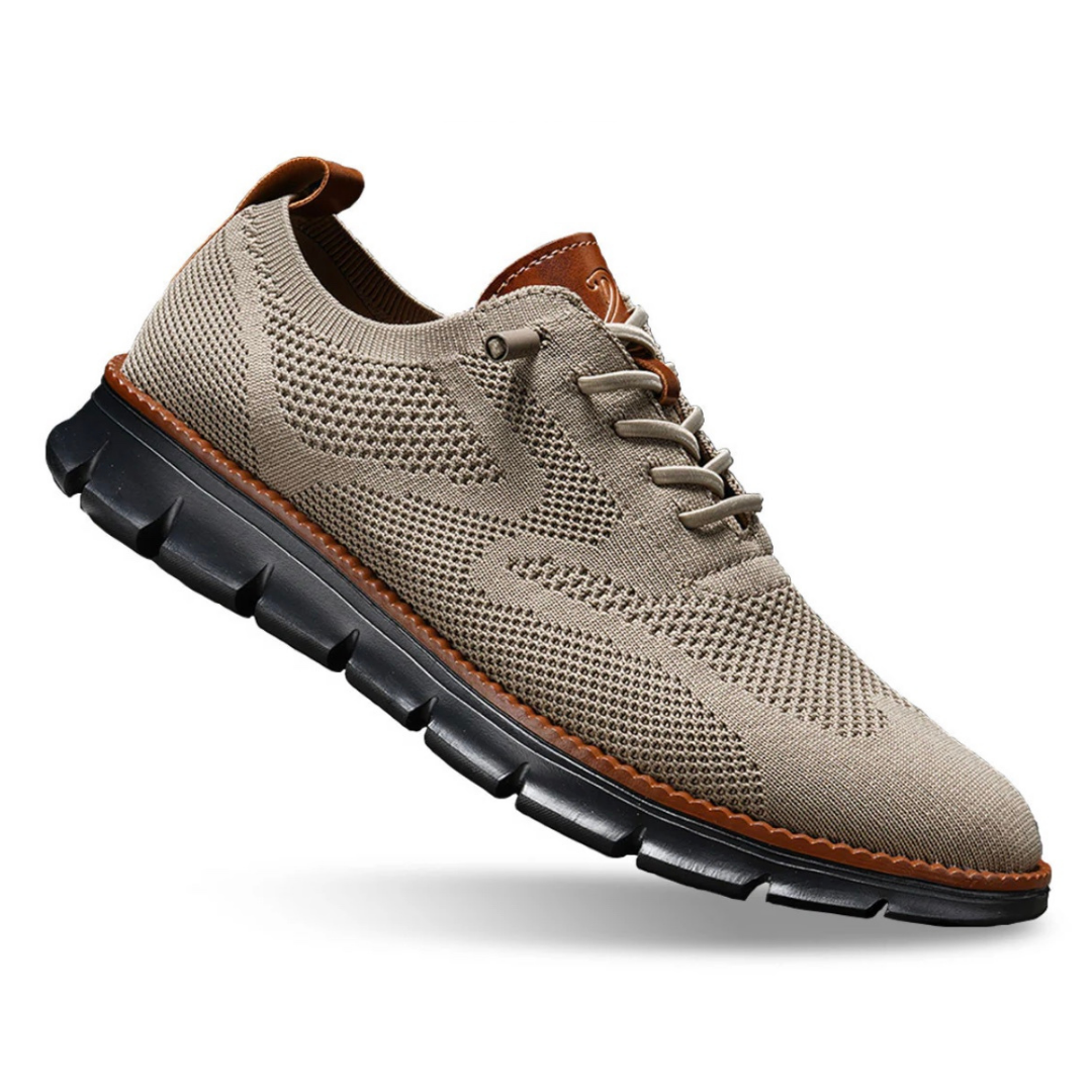Jayden wide toe box walker shoes in blue-black, pair laid flat