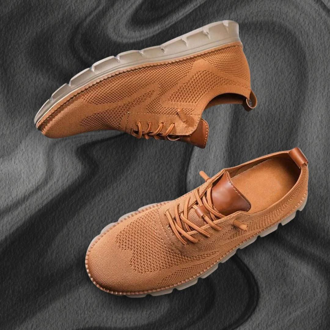 Jayden brown all-day walker shoes with anti-slip sole detail