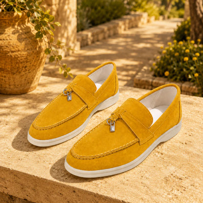 Bastien Men's Suede Slip-On Loafers | Lightweight Casual Comfort Shoes