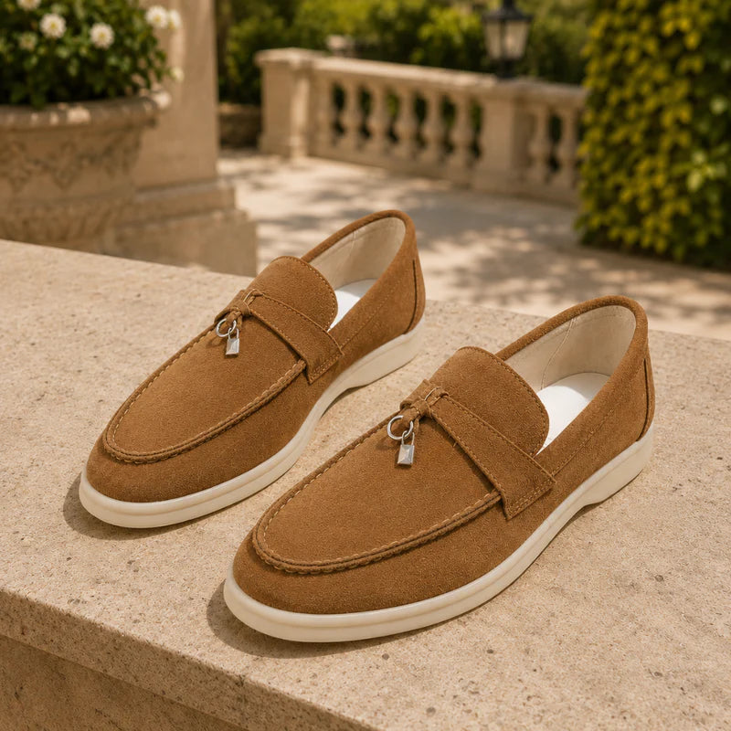 Bastien Men's Suede Slip-On Loafers | Lightweight Casual Comfort Shoes