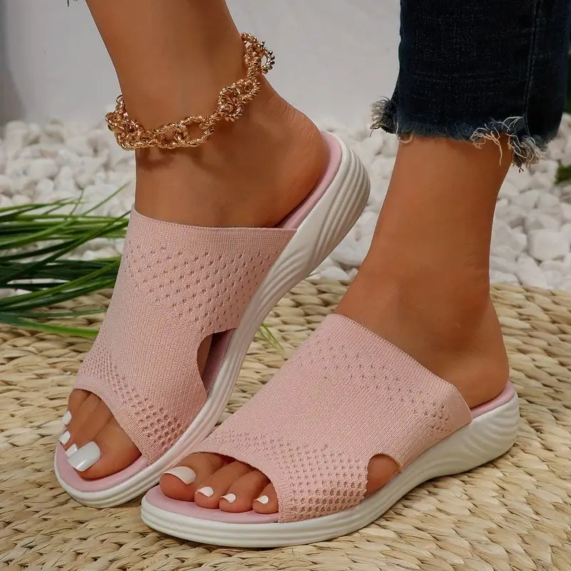 Nadine women's slip-on slides in pink — all-day comfort footwear