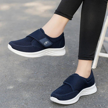 Noriva women's orthopedic shoes in light blue — arch support and everyday style