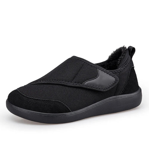 Norwell unisex orthopedic winter shoes in black with wide toe box
