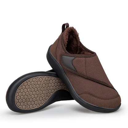 Top view of Norwell wide-fit winter shoes in grey
