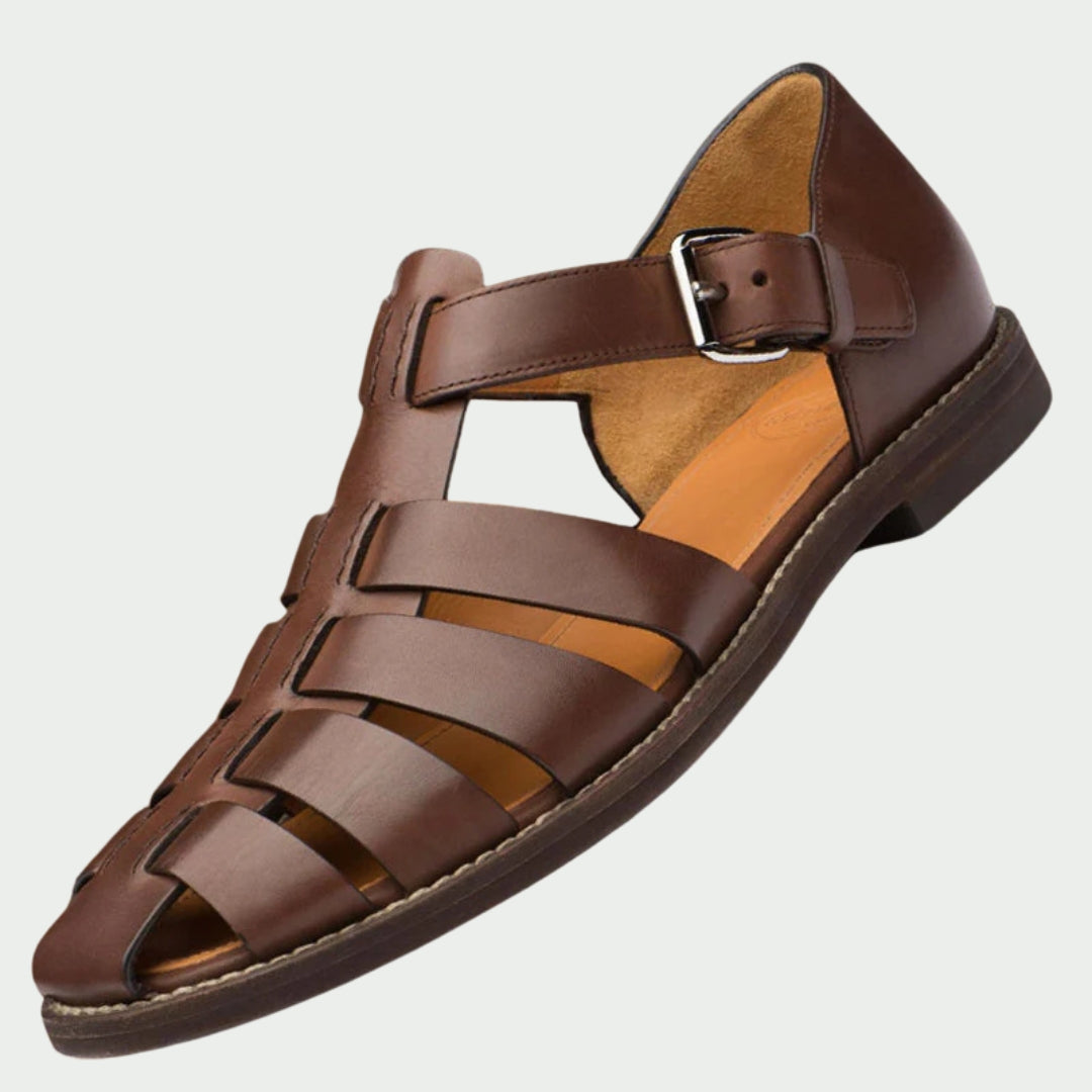 Owen™ gladiator sandals for men – side view showing strap detail