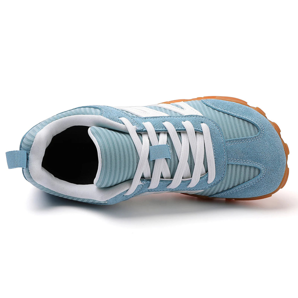 Rovik black low-top sneakers with padded ankle collar and round toe