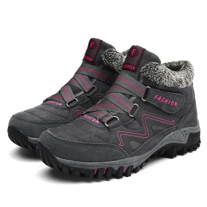Serina women's winter shoes with fleece lining in grey
