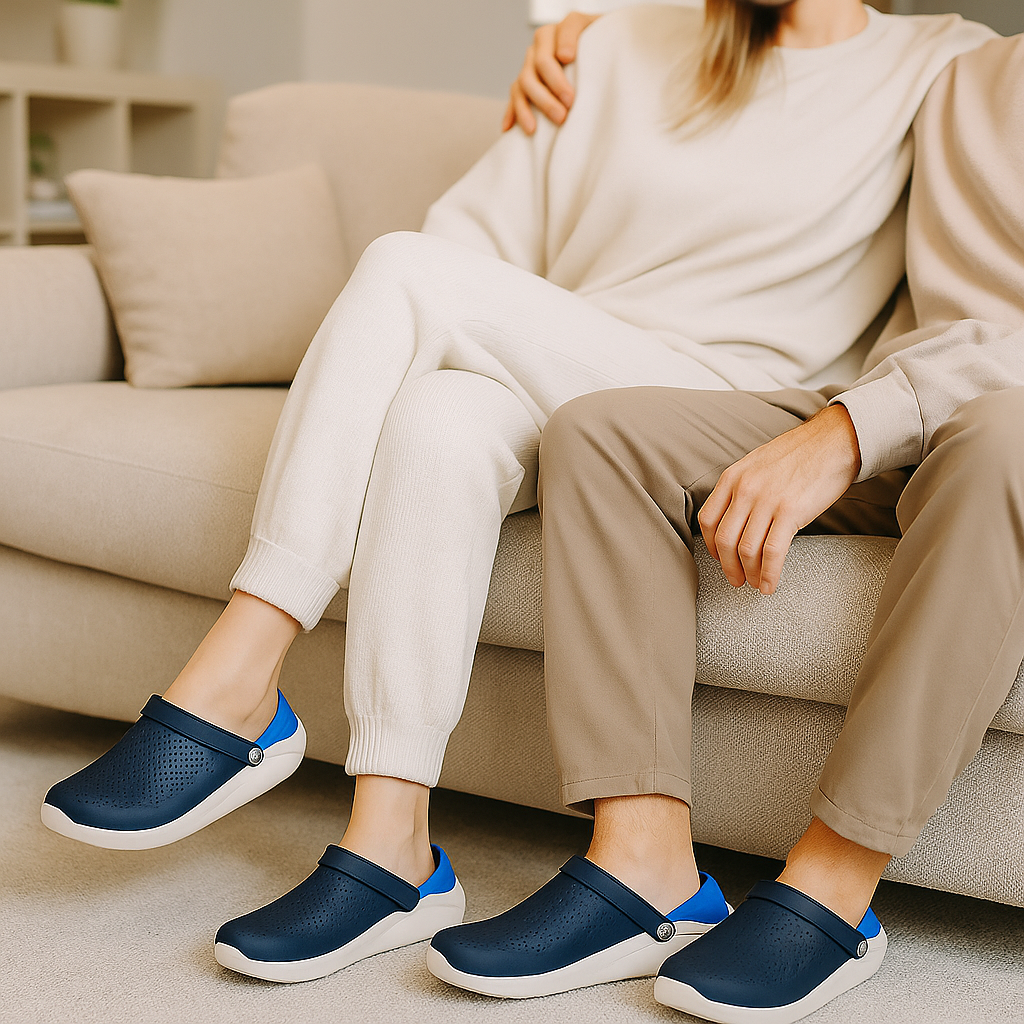 Orthopedic clogs for women with arch support suitable for flat feet