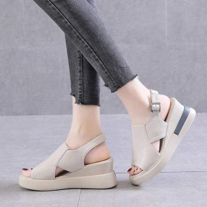Sovana women's orthopedic sandals with arch support in beige