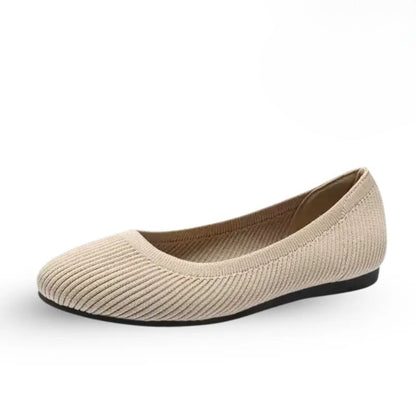 Stella comfort ballet flats sole view showing flexible lightweight construction
