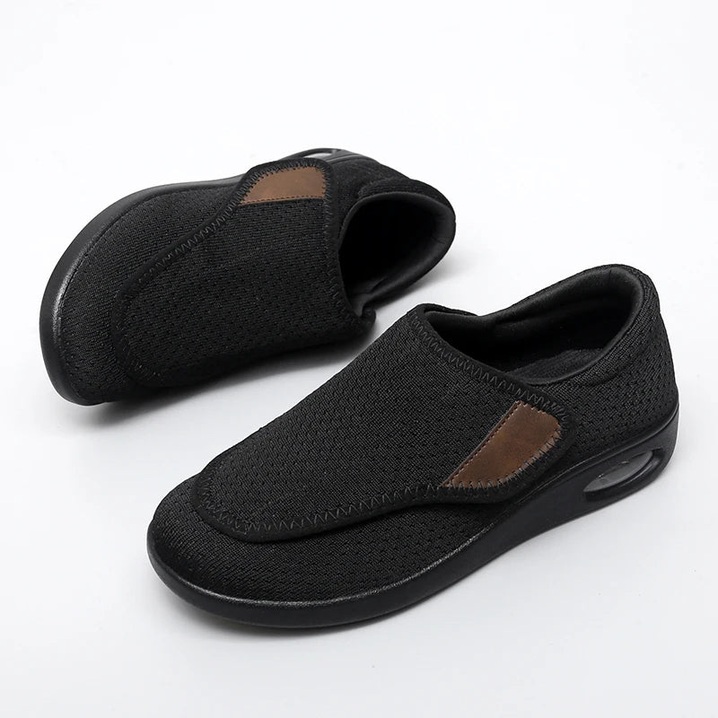 Full pair of Strideo orthopedic walking shoes in three available colors
