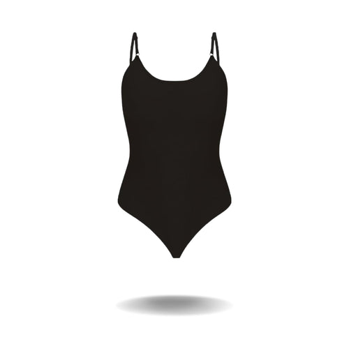 Sylva women's shaping bodysuit packaged product flat lay