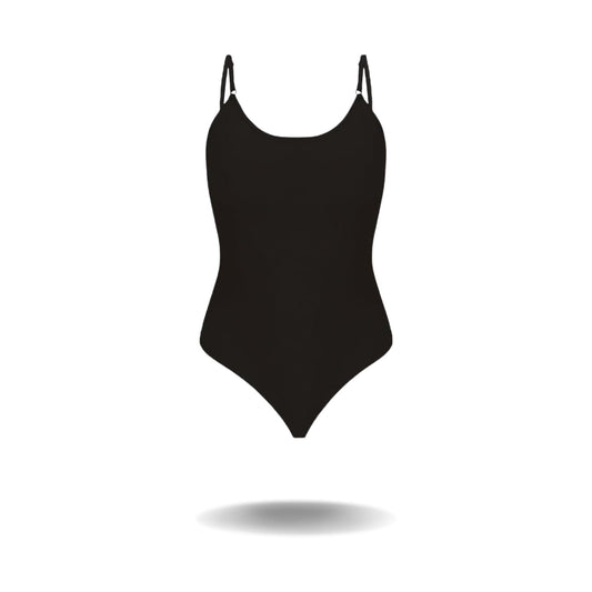 Sylva women's shaping bodysuit packaged product flat lay