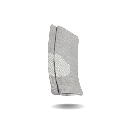 Packaging detail of toeless bamboo compression socks, 22 cm one size