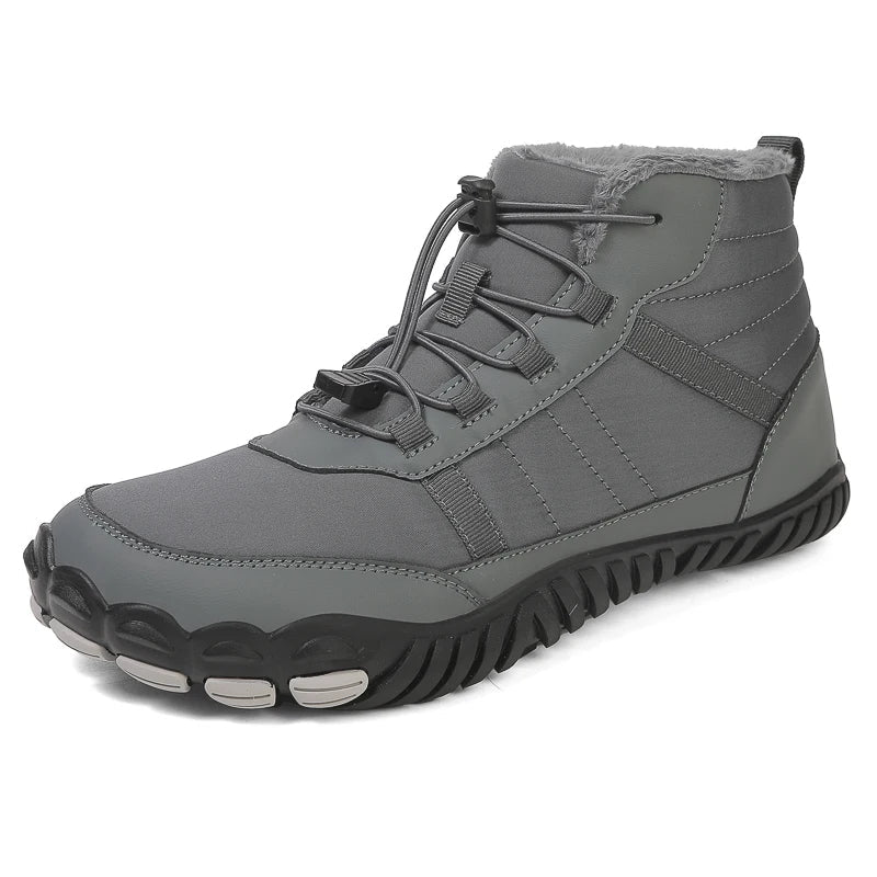 Torvyn men's winter walking boots in grey with high ankle design