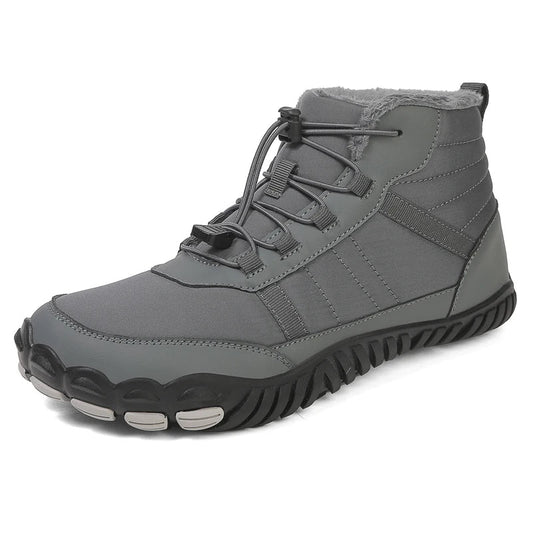 Torvyn men's winter walking boots in grey with high ankle design