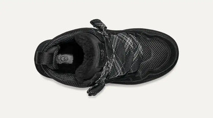 UGG Lowmel Sneaker Chestnut colourway – angled rear view showing heel detail