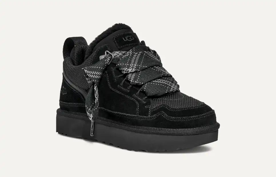 UGG Lowmel Sneaker worn lifestyle shot – casual street style look