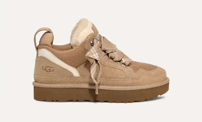 UGG Lowmel Sneaker padded collar and oversized tongue close-up
