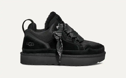 UGG Lowmel Sneaker two-tone flat recycled polyester laces detail