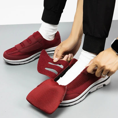 Valgora sneaker fold-down upper shown in open position