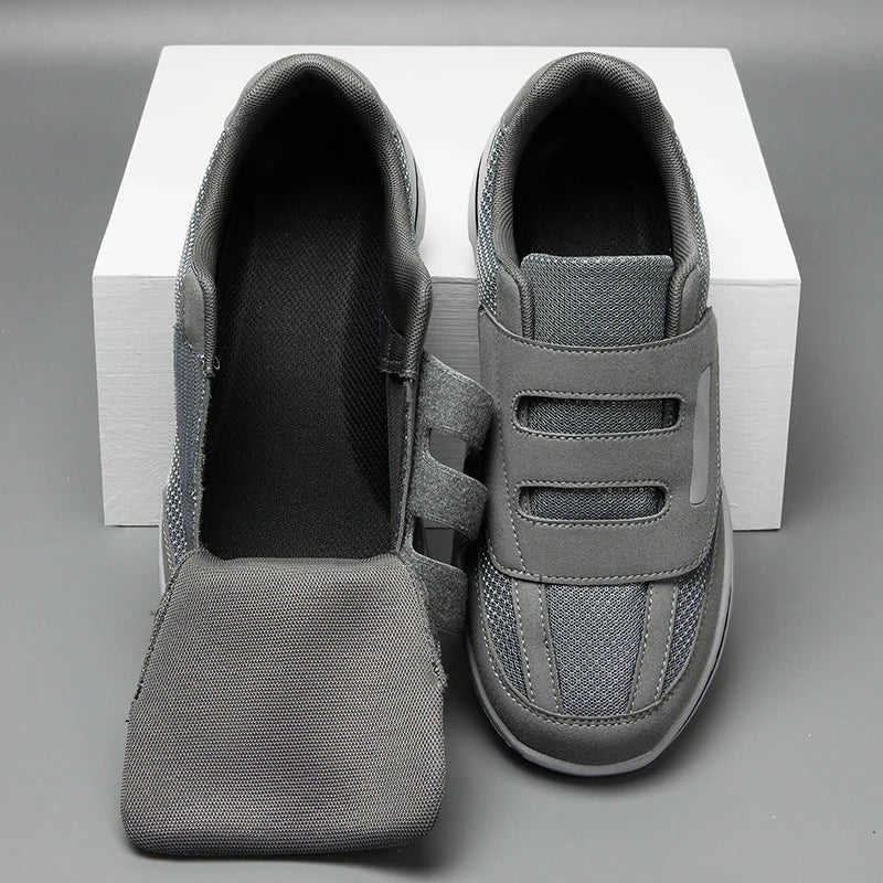 Valgora orthopedic sneaker worn on foot — daily wear use