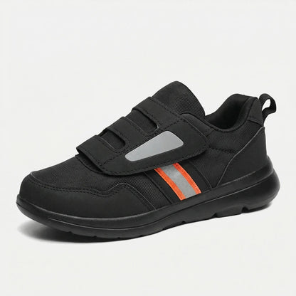 Valgora wide-fit sneaker fully opened flat for step-in entry