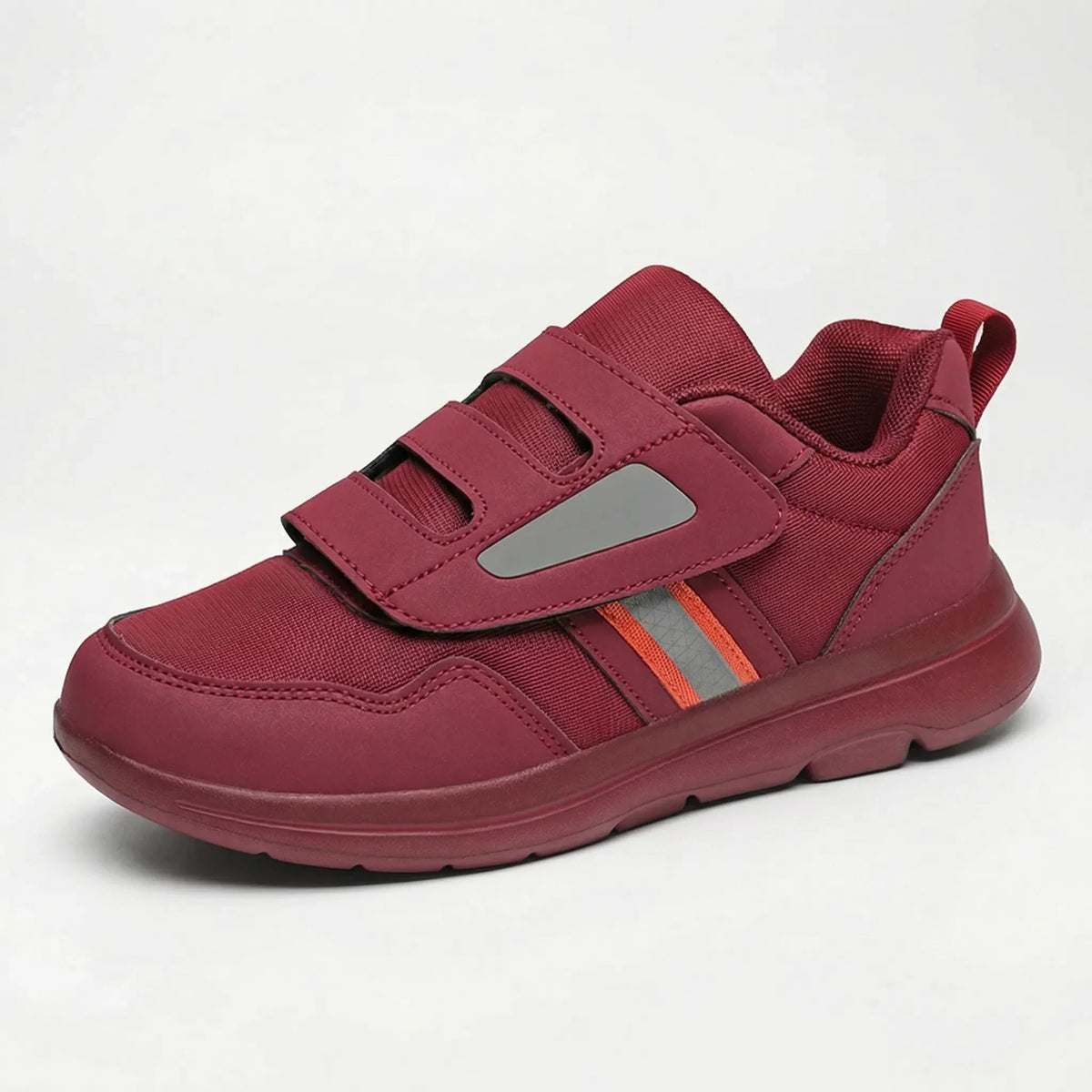 Valgora orthopedic sneaker in black — side profile view
