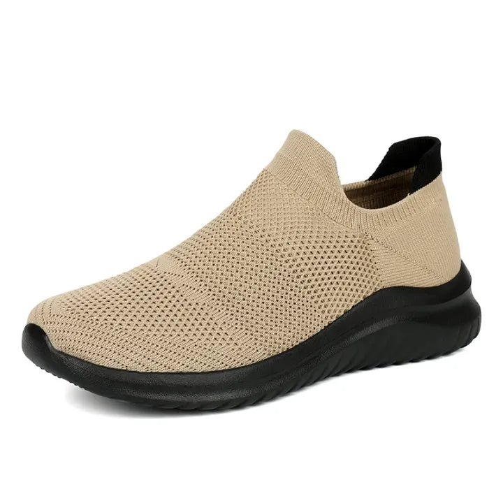 Veldan women's orthopedic slip-ons worn lifestyle shot