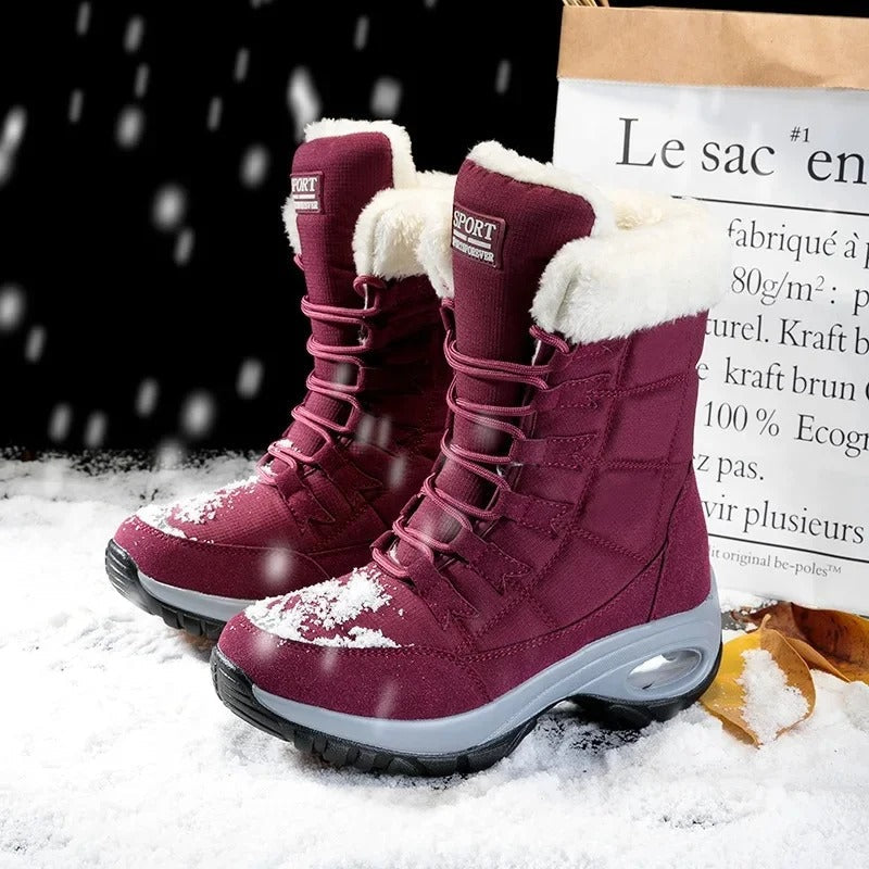 Vivara women's winter boots in three colours: white, dusty mauve and black