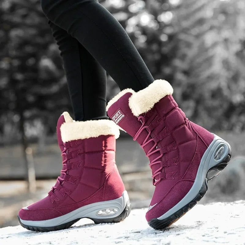 Close-up of non-slip outsole on Vivara women's waterproof boots