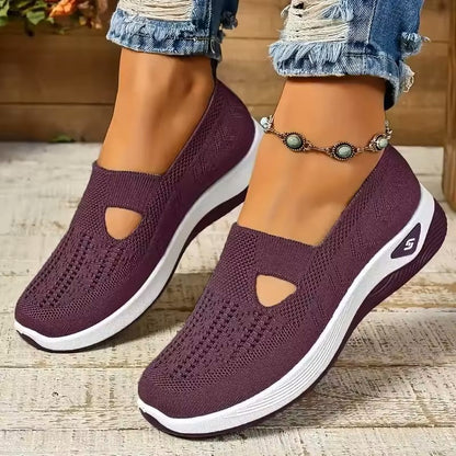 Vivienne purple comfort sneakers, foot realignment support