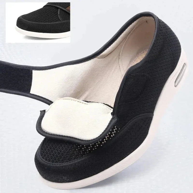 Ergonomic orthopedic shoe design with balanced structure for daily wear