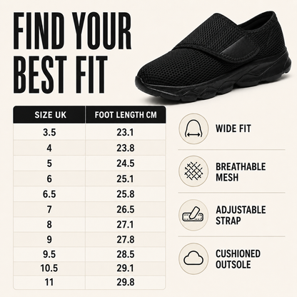 Sole view of Stravio orthopedic shoe showing cushioned lightweight outsole