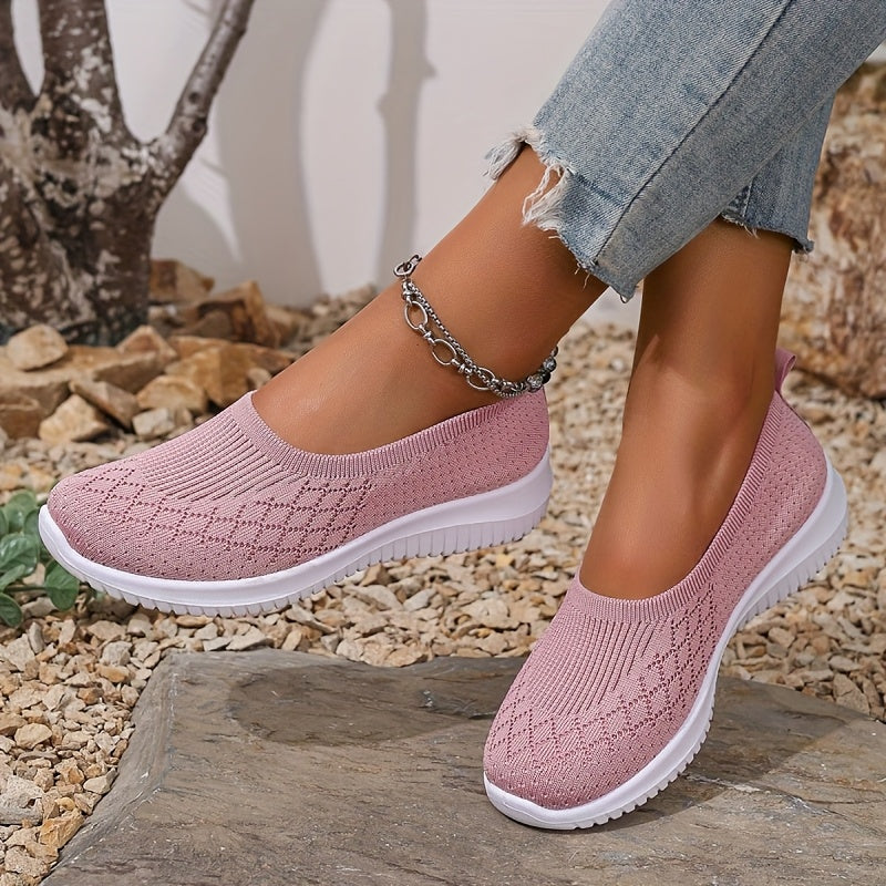 Lyra breathable women's sneakers in pink, styled everyday look