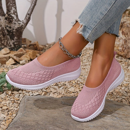 Lyra breathable women's sneakers in pink, styled everyday look