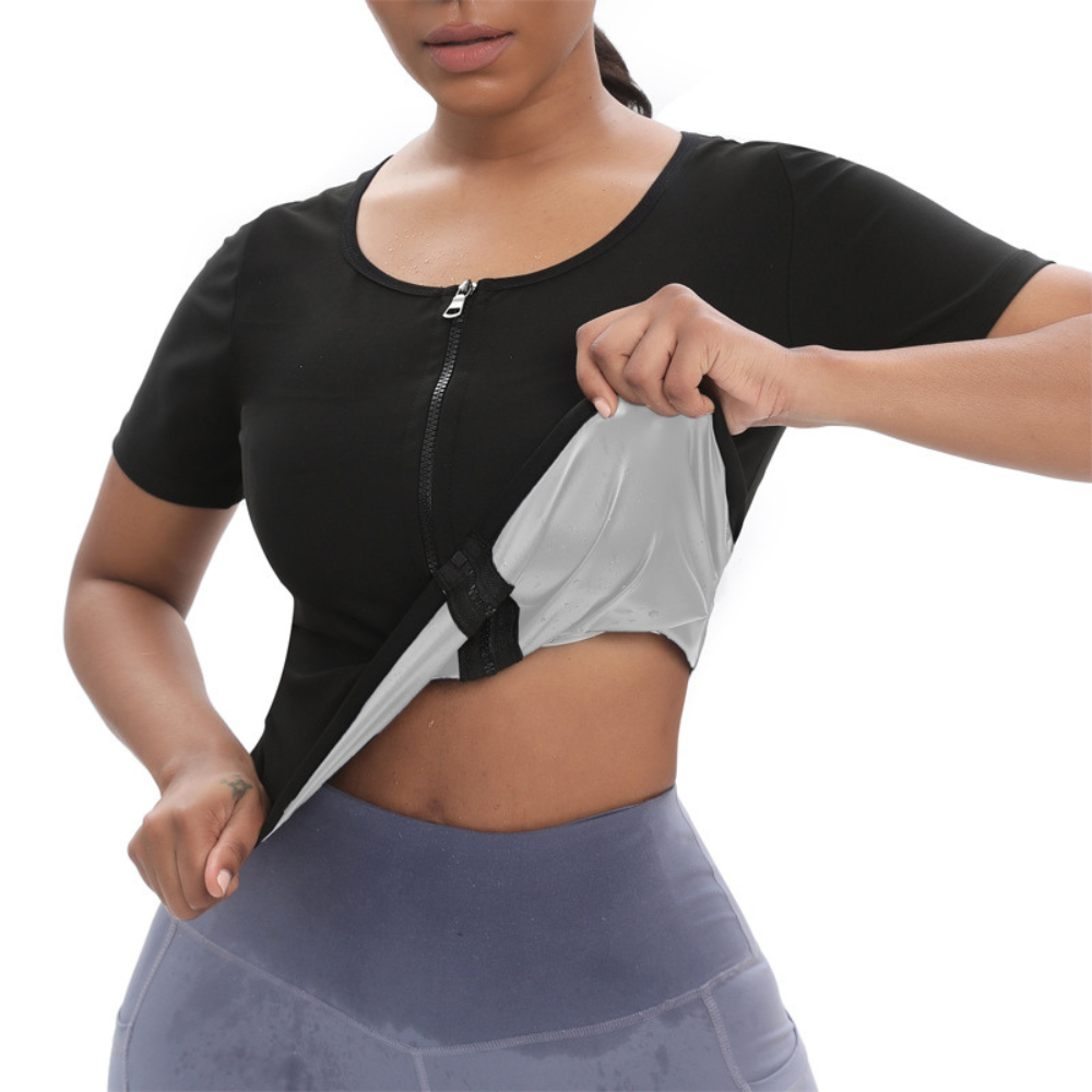 Medical-grade compression shirt for women lifestyle shot