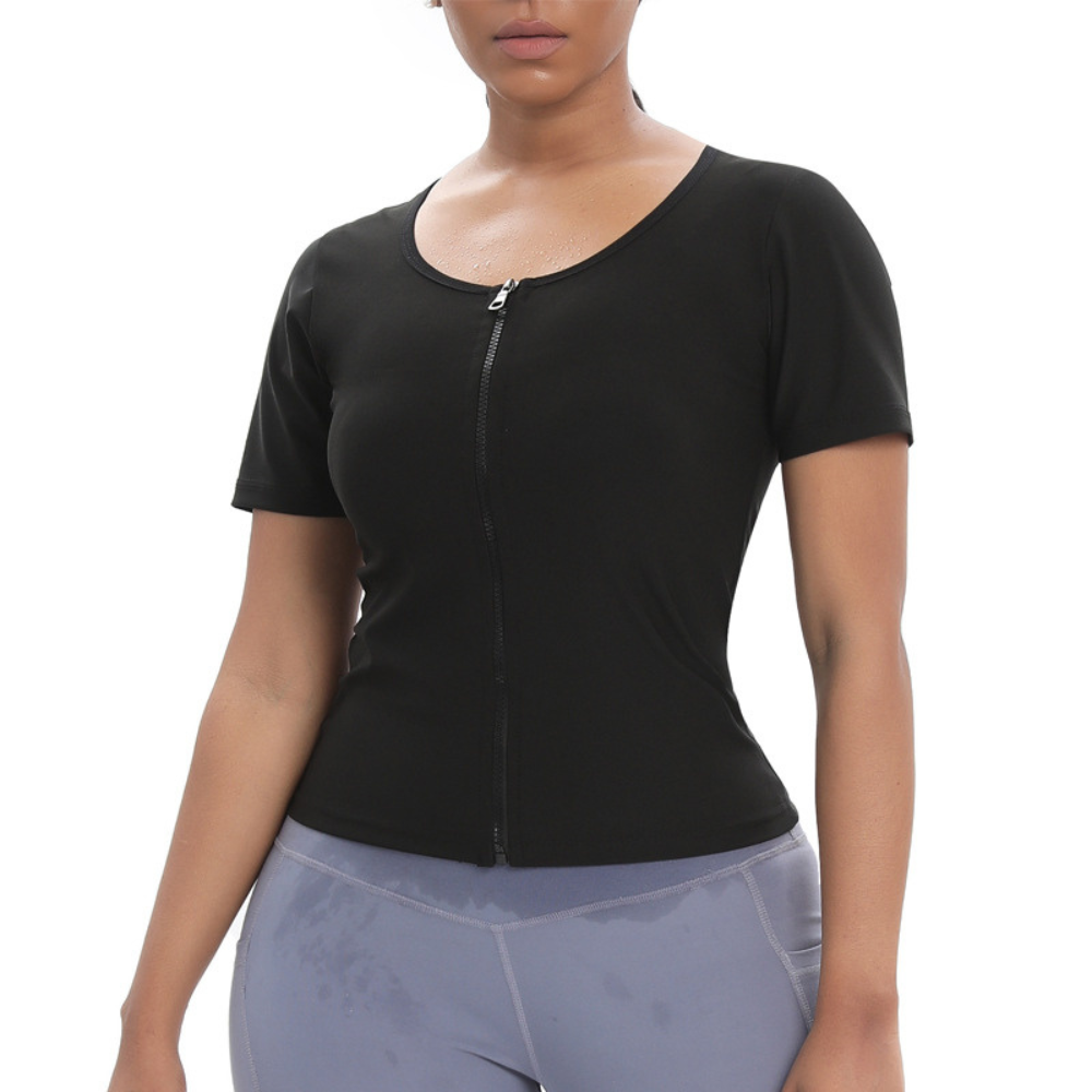 Women's shapewear compression top for back and posture support